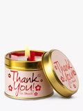 Bougie parfumée Lily-flame Thank You! en boîte métallique, 230 g
