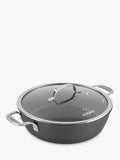 Casserole peu profonde antiadhésive professionnelle Eaziglide Neverstick3 avec couvercle, diamètre 28 cm