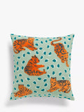 Coussin John Lewis ANYDAY Tiger, vert/multicolore