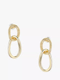 Boucles d'oreilles pendantes doubles Tutti &amp; Co Coastal Fusion, or