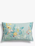 Coussin bordure John Lewis Meadow, couleur œuf de canard