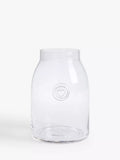 Vase pot de confiture John Lewis ANYDAY, H22cm, transparent
