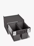 Poubelle de cuisine coulissante à 2 compartiments BLANCO Select, à placer sous le comptoir, 38 L