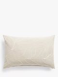 Coussin linéaire en forme de feuille John Lewis, mastic