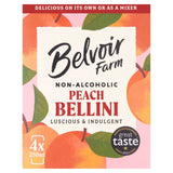 Belvoir Farm Non Alcoholic Peach Bellini   4 x 250ml - McGrocer