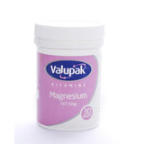 Valupak Vitamins Magnésium Comprimés 187,5 mg, boîte de 30
