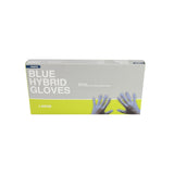 Clearly Professional Blue Hybrid Gloves Medium  Pack of 100