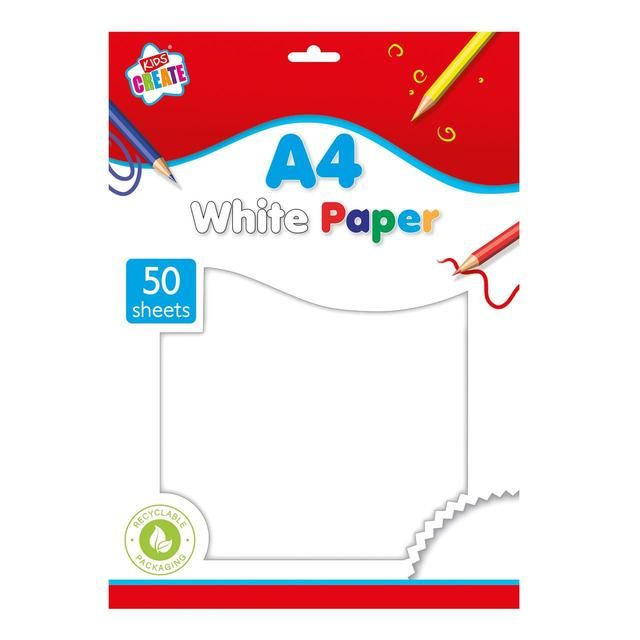 50 A4 Sheets White Paper   50 per pack - McGrocer