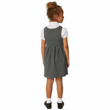 MS Girls Jersey Bow School Pinafores 6-7 Years Grey