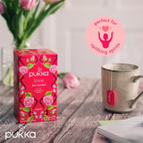 Pukka Organic Love Tea 20 Home Compostable Herbal Tea Bags