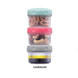 LocknLock 3 Pce Mini Round Storage Set