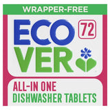 Ecover All-In-One Dishwasher Tablets 72 Tablets