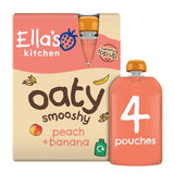 Ellas Kitchen Organic Oaty Peach  Banana Smoothie Food Pouch Multi 12m