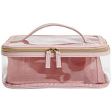 MS Womens 4 Piece Make Up Bag Set Pale Pink