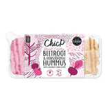ChicP Beetroot  Horseradish Hummus Snack Pack Trio