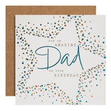 MS Dad Star Foiled Birthday Card