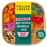 Pollen  Grace Superfood Red Pepper Houmous  Rice Salad Bowl