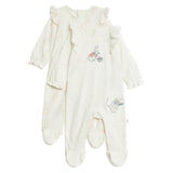 MS Sleepsuits 2 Pack 2-3 Years Ivory