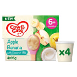 Cow  Gate Apple Banana with Coconut Milk Baby Food Pot 6 Months