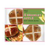Brioches de Pâques aux pommes Bramley M&amp;S (4 par paquet)