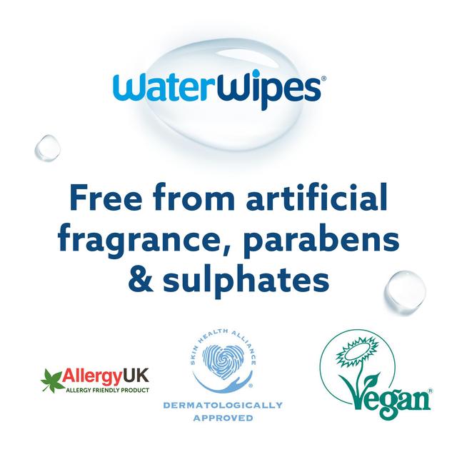 WaterWipes Baby Wipes Sensitive Newborn Plastic Free Wipes 60 Wipes   60 per pack GOODS M&S   