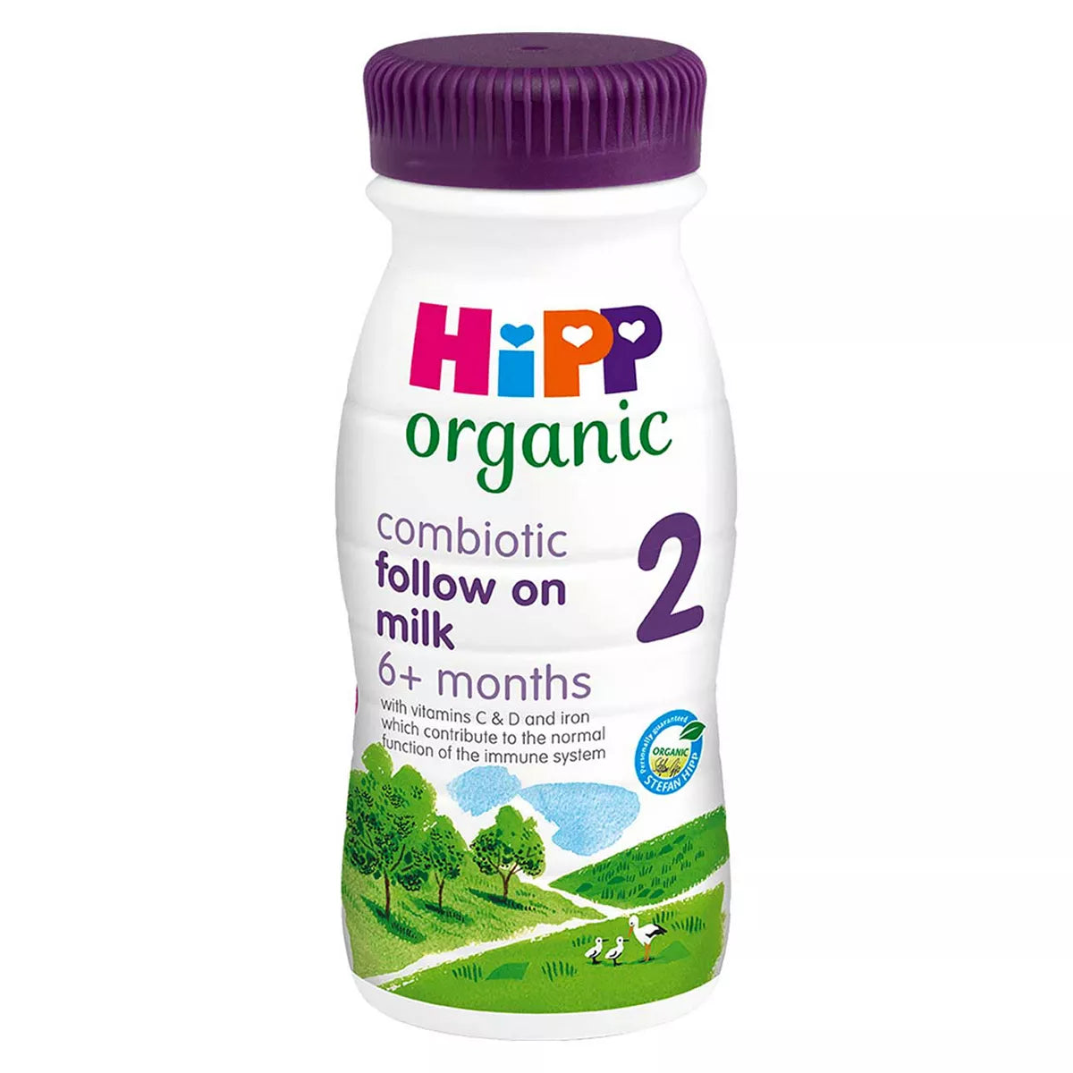 HiPP Organic 2 Follow on Baby Milk Ready to Feed Bottle from 6 Months 200ml - McGrocer