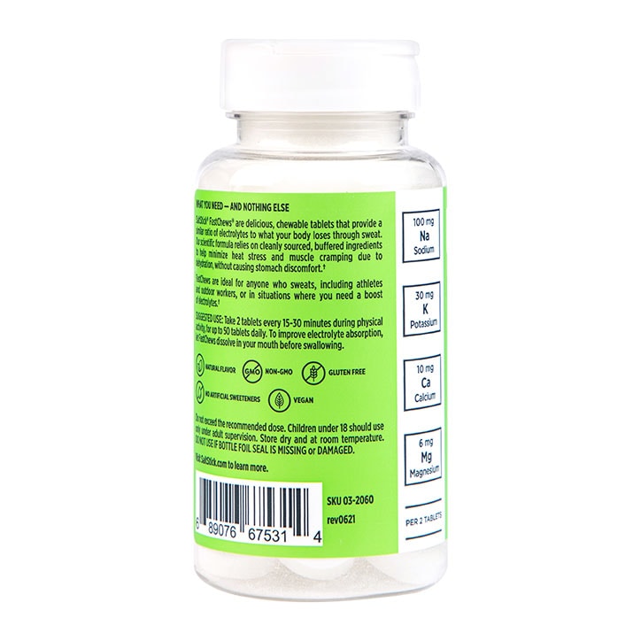 Salt Stick Fastchews Lemon & Lime 60 Chewable Tablets - McGrocer