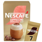 Nescafé Cappuccino non sucré, sachets de café instantané x7, 994 g