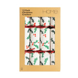 Sainsbury's Home Crackers Cube Holly, paquet de 12