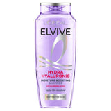 Shampoing hydratant fortifiant à l'acide hyaluronique Elvive Hydra de L'Oréal Paris pour cheveux secs et déshydratés 250 ml