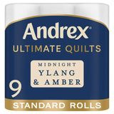 Rouleaux de papier toilette parfumés à l'ylang-ylang et à l'ambre Andrex Ultimate Quilts Midnight x9