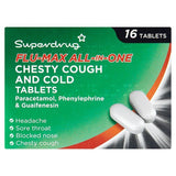 Comprimés Superdrug Flu Max Tout-en-un x 16