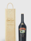 Coffret cadeau porte-bonheur personnalisé avec Baileys 70cl par Gifted Drinks 