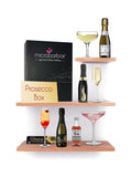 Coffret cadeau MicroBarBox Prosecco avec EG Framboise et Chocolats 