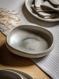 Gallery Home Set of 4 Dove Grey Pebble Glaze Pasta Bowls