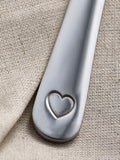Silver 24pc Heart Stainless Steel Set