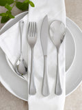 16 Piece Silver Droplet Cutlery Set