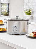 Morphy Richards Brushed Stainless Steel 6.5L Slow Cooker