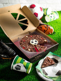 Pizza au chocolat Gourmet Chocolate Pizza Co Football Bleu 7 pouces 