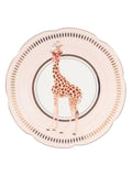 Yvonne Ellen Set of 4 Multi Animal Print Tea Plates