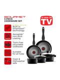 Tower 5 Piece Black Smart Start Gourmet Cookware Set