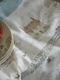 Sophie Allport Off White Snowy Cottage Tea Towel