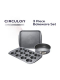 Ensemble de 3 pièces de cuisson antiadhésives Circulon Grey Momentum