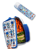 Ion8 Robots Lunch Bag and Leak Proof Recyclon Water Bottle Bundle