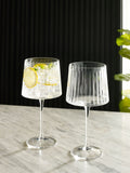 Set of 2 Clear Collins Gin Glasses
