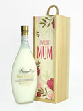 Le Bon Vin Lovliest Mum Liqueur de chocolat blanc, coffret cadeau en bois 