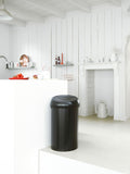 Brabantia Matt Black Touch Bin 60L