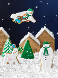Biscuiteers Hand-Iced Snowman Biscuit Tin