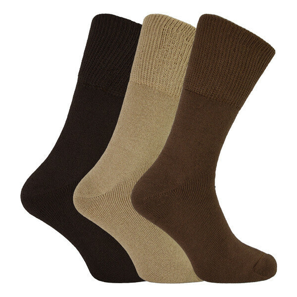 THMO Mens Thick Warm Bamboo Thermal Socks 12-14 UK GOODS Superdrug Brown  
