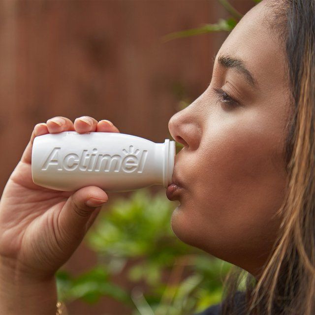 Actimel Plus 100% Vitamin D Mango & Turmeric Immunity Yoghurt Drink   8 x 100g - McGrocer